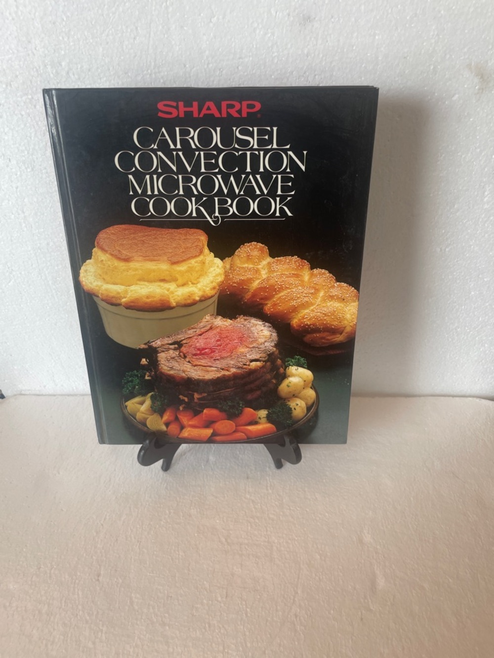 SHARP Carousel Convection Microwave vintage 80s Cookbook hardCover